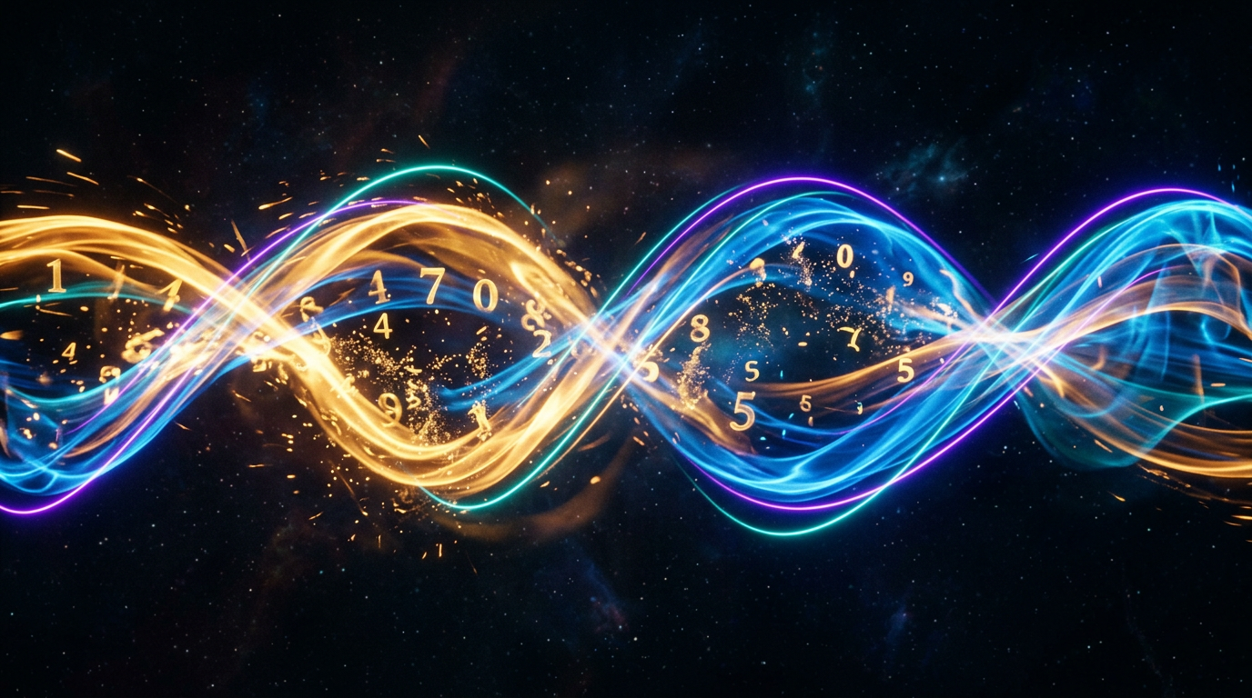 Numerologia do casal: duas energias luminosas se entrelaçando em movimento fluido